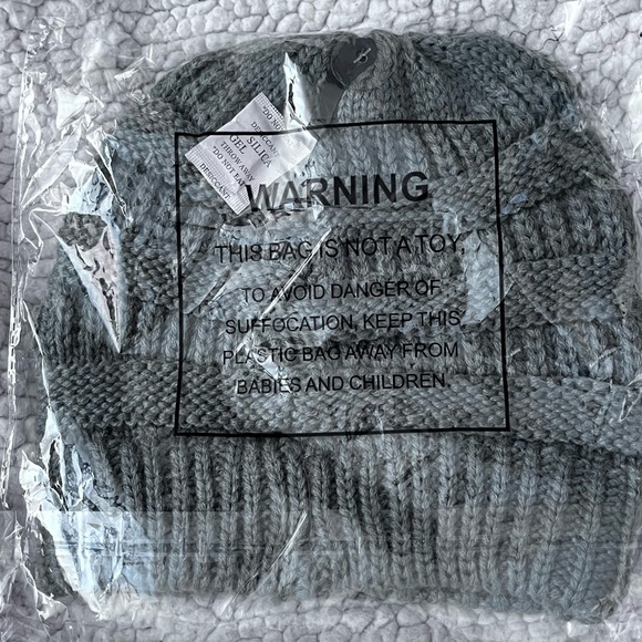NWT C.C Beanie, Dusty Grey, New With Tags In Original Packaging - Picture 2 of 3